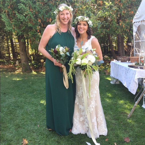 evergreen bridesmaid dresses